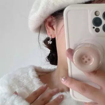 Черные серьги-кисточки Love Bow, комплект из четырех серег для женщин, ниша дизайна