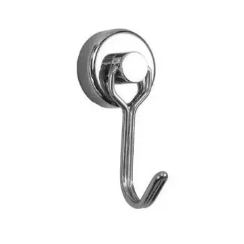 Черные/серебристые магнитные крючки Cruis Heavy Duty Neodymium Rare Earth Magnetic Handle, Extra Strong Magnets With Cuckoo For Hanging 1PCS