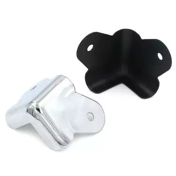 Черные/серебристые уголки для динамиков, уголки для гитарных усилителей, защита углов, защитные уголки серебряный