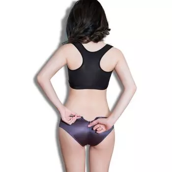 Черные шорты Omen Crotch Split Zipper Bold Extremely Exposure, шорты до половины бедра, глянцевые перфорированные, открытые, без вырезов, сексуальные шорты для косплея, трусики, нижнее белье