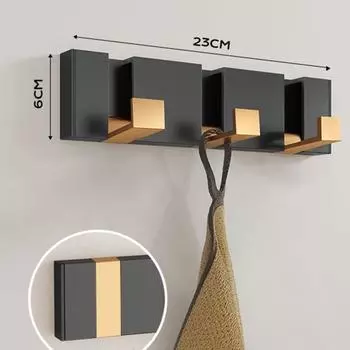 Черные складные крючки для халатов, вешалка для полотенец, монтаж без гвоздей, настенные крючки, держатель для одежды для ванной комнаты, кухни, 3 крючка