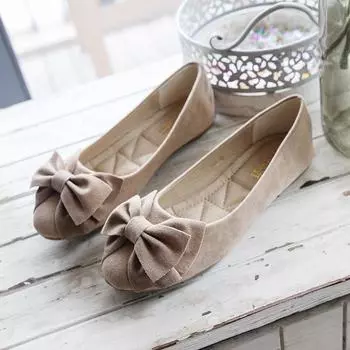 Черные соевые туфли, женские туфли на плоской подошве, одинарные туфли с бантом, женская обувь большого размера, 41–43 34 чёрный