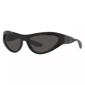 Черные солнцезащитные очки Dolce Gabbana унисекс 60 мм DG6190 501 87 60 черные