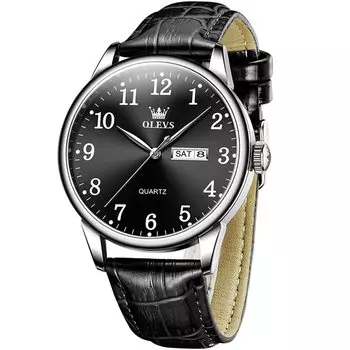 Черные стильные кварцевые часы, аналоговые часы, классный кожаный ремешок, водонепроницаемые наручные часы, деловые, дата, популярные модные часы, простые наручные часы для мужчин, nam