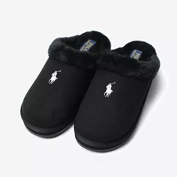 Черные тапочки Polo Kaylee Scuff из микрозамши с пони RFS11480W-RFS11480W 230