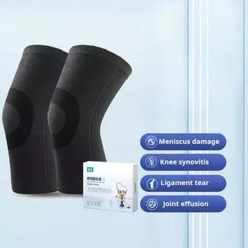 Черные тонкие наколенники подходят для бега Наколенники для предотвращения травм мышц