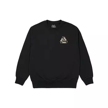 Черные топы унисекс Palace Basic A Tri-Ferg Crew P21CW008 XL