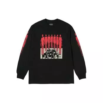 Черные топы унисекс с длинными рукавами Palace Repeater P26LS003 M