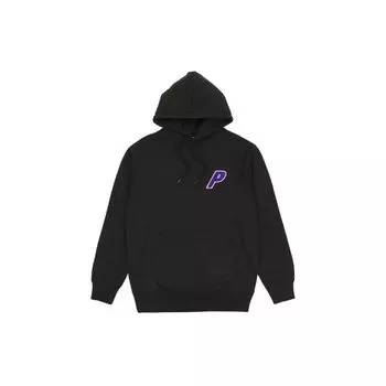 Черные топы унисекс с капюшоном из трех синели Palace P21CS165 XL