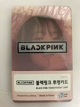 Черные товары 25 прозрачных фотокарточек коллекционная карточка Poka прозрачная фотография фотография KPOP Idol [Предмет]