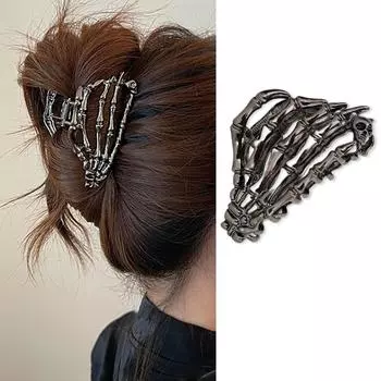 Черные заколки для волос Рука призрака с дизайном черепа для вечеринки, украшения на Хэллоуин