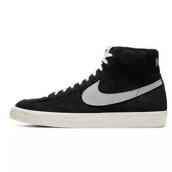 Черные замшевые кроссовки унисекс Nike Blazer Mid 77 Pure-Platinum Sail White CW2371-001