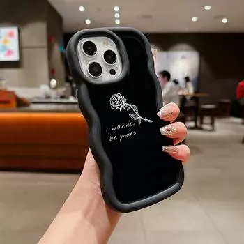 Черные защитные чехлы для телефонов Ae79 femme в рамке с рисунком для iPhone 14 13 Pro Max 11 12 15 Plus XR Infinix Hot 40i Smart8 Tecno Big Wave задняя крышка из ТПУ for iPhone 6(6s)