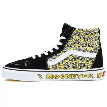 Черные желтые кроссовки унисекс Vans Mooneyes x Sk8-Hi VN0A5JMJY23 37
