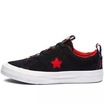 Черные женские кроссовки Converse Hello Kitty x One Star Low Top GS 363906C