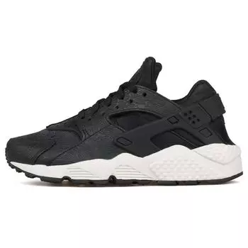 Черные женские кроссовки Nike Air Huarache Run Premium Black-Light-Bone 683818-010