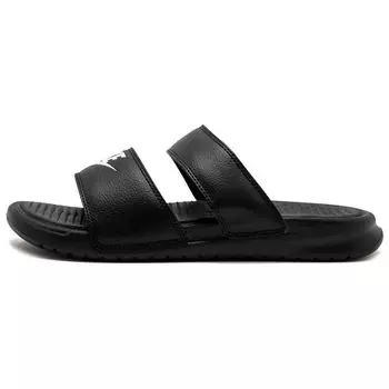 Черные женские кроссовки Nike Benassi Duo Ultra Slide белые 819717-010 35.5