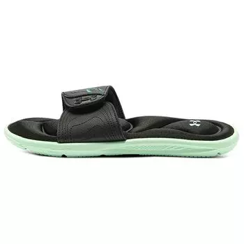 Черные женские кроссовки Under Armour Ignite 4 Graphic Strap Slide Black Aqua Foam 3024453-001 38