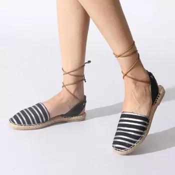 Черные женские сандалии из натуральной кожи