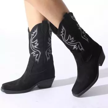 Черные женские сапоги Сапоги и ботильоны