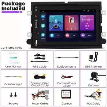 Черный 0 F150 Android Car Stereo Radio Navi BT Control Entertainment Online Navi Android Auto