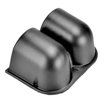 Черный 2 52 мм универсальный держатель для приборной панели с двумя отверстиями, наборы датчиков ABS, приборная панель, автомобильные аксессуары, датчики чёрный