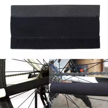Черный 2-х компонентный велосипедный щиток для рамы велосипеда, защитный чехол для перьев цепи из нейлона чёрный