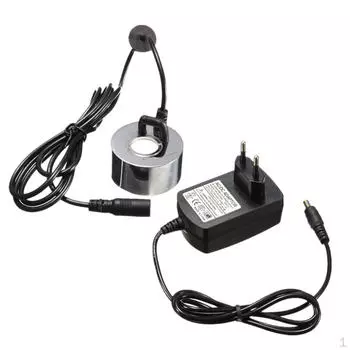 Черный 300 мл/ч ультразвуковой туманообразователь водяной фонтан пруд DIY ландшафтный туманообразователь EU Plug