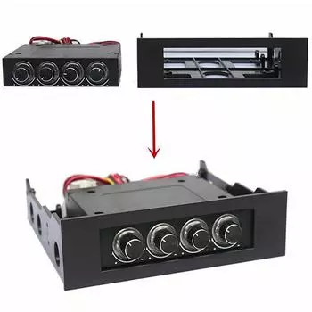 Черный 3,5 - 5,25 отсек для дисковода компьютерный корпус адаптер монтажный кронштейн