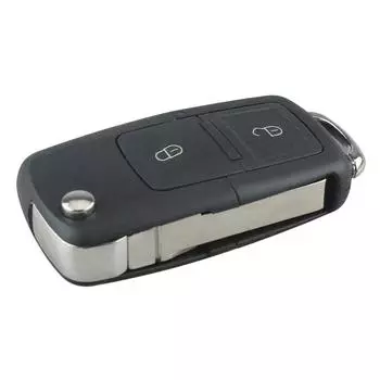 Черный 3-кнопочный смарт-дистанционный сменный чехол для ключей без чипа с необрезанным откидным ключом от автомобиля 2 Buttons