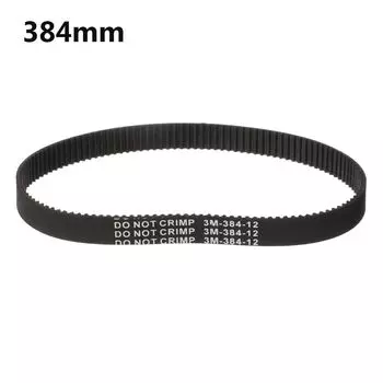 Черный 3 м 384 12 HTD Ремни ГРМ Электрический скутер Ремень приводной ремень Резиновая полоса 384mm