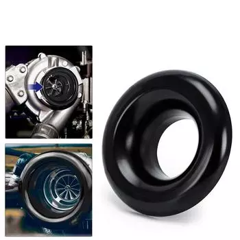 Черный 4-дюймовый адаптер-раструб для впуска воздуха автомобиля, крышка турбо-рупора