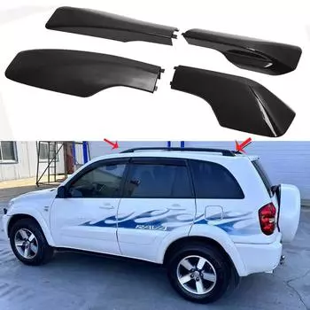 Черный, 4 шт., багажник на крышу, сменный чехол для TOYOTA RAV4 2001 2002 2003 2004 2005, автомобильные аксессуары