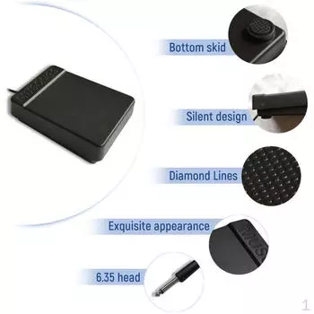 Черный 6 электронных пианино ножной переключатель демпферной педали