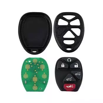 Черный 6-кнопочный брелок для ключей с дистанционным управлением, чехол для замены чипа ключа OUC60270 для Cadillac Escalade 2007-2014 Chevrolet Suburban