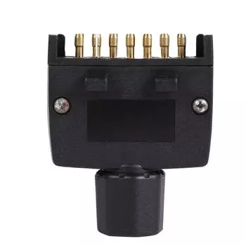 Черный 7-контактный плоский AU прицепной штекерный разъем адаптер для автофургона обеспечивает подключение тормозного противотуманного фонаря CHINA