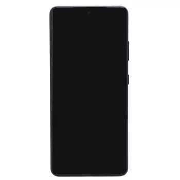 Черный экран телефона с рамкой, изогнутый AMOLED 6,9-дюймовый сенсорный экран для телефона с поддержкой отпечатков пальцев