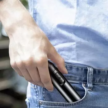 Черный электрический триммер для волос в носу, триммер для волос в ушах и носу, профессиональный безболезненный триммер для волос в носу для мужчин и женщин