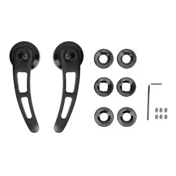 Черный алюминиевый комплект дверных ручек 4 1/4 дюйма, винтажный комплект дверных ручек, замена наружных дверных ручек
