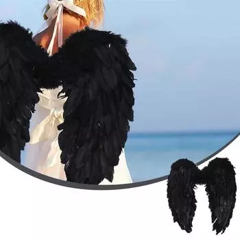 Черный ангел можно использовать для вечеринок, маскарада, красиво нарядитесь.