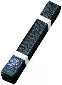 Черный атласный ремень JE35B Черный [Kuzakura] Нет. 3,5 чёрный