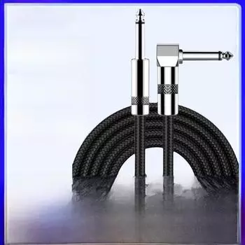 Черный аудиокабель 6,5 мм «папа-папа» для гитары и микрофона, 6,35 мм для модернизации усилителя и микшера 50cm