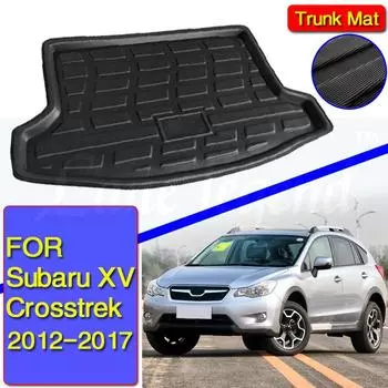 Черный автомобильный задний багажник, напольный коврик, подкладка для багажника, коврик для Subaru XV XV Crosstrek 2012 2013 2014 2015 2016