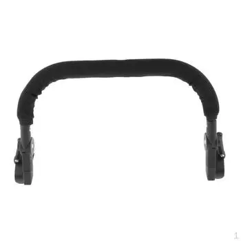 Черный бампер подлокотника на руле для аксессуаров для колясок