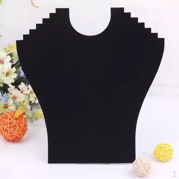 Черный бархатный бюст, ожерелье, цепочка, держатель для ювелирных изделий, подставка-органайзер