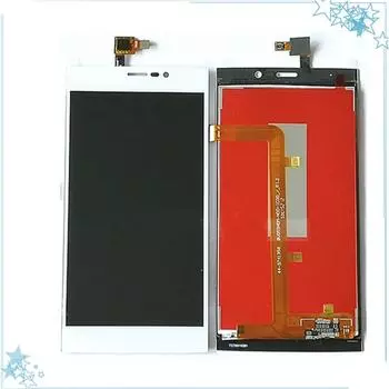 Черный/белый для Wiko Ridge Fab 4G ЖК-дисплей и сенсорный экран в сборе, дигитайзер, запасная часть мобильного телефона белый