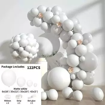 Черный Белый Красный Воздушный Шар Гирлянда Арка Комплект С Днем Рождения Украшения Детский Свадебный День Рождения Воздушный Шар Латексный Шар Детский Душ Round&set