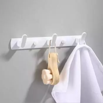 Черный Белый Крючок Для Халатов Ванная Кухня Полотенца Сумка Крючок Для Шляпы Настенная Вешалка Для Одежды Настенная Вешалка Для Ванной Фурнитура