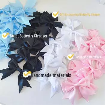 Черный, белый, розовый, синий большой бант своими руками украшение для одежды и аксессуаров