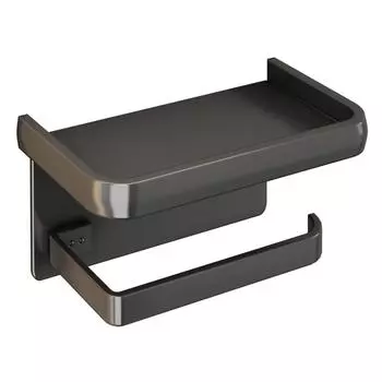 Черный/белый/серый алюминиевый сплав держатель для туалетной бумаги бесплатная перфорация многофункциональная полка для хранения в ванной